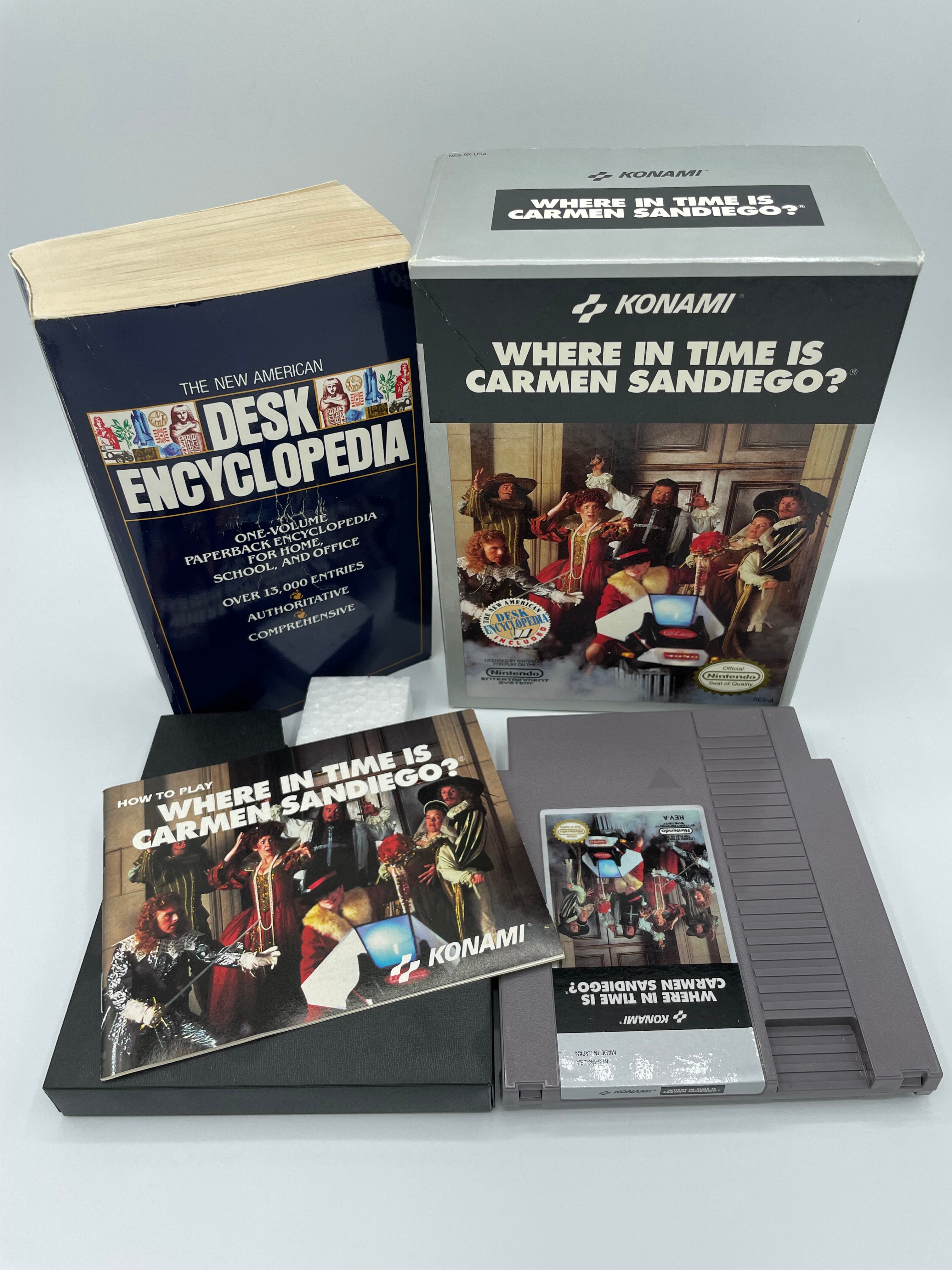 Where in Time is Carmen Sandiego (NES) - CIB w/ Encyclopedia 